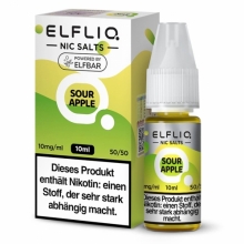 ELFLIQ Sour Apple Liquid 10ml Nikotinsalz