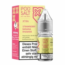 Pod Salt X Strawberry Banana Rhubarb Liquid 10ml