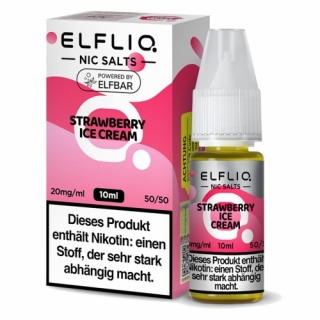 ELFLIQ Strawberry Ice Cream Liquid 10ml 20mg/ml Nikotinsalz