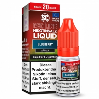 SC Liquid Red Line - Blueberry Liquid 10ml 10mg/ml Nikotinsalz