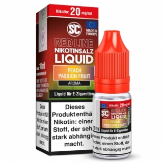 SC Liquid Red Line - Peach Passion Fruit Liquid 10ml Nikotinsalz